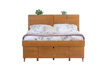 Set AMALFI: Bett mit Bettkasten + Kopfteil mit Stauraum - Memomad