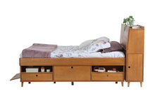 Set AMALFI: Bett mit Bettkasten + Kopfteil mit Stauraum - Memomad