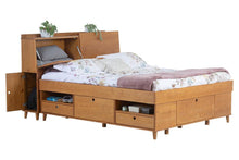 Set AMALFI: Bett mit Bettkasten + Kopfteil mit Stauraum - Memomad