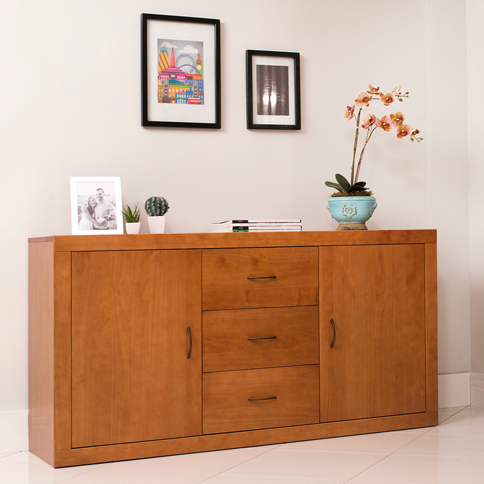Buffetschrank Euro - Sideboard mit 3 Schubladen und 2 Türen - Memomad