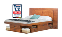 Bett mit Stauraum BALI + Lattenrost (mit oder ohne Kopfende)