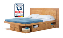 Bett mit Stauraum BALI + Lattenrost (mit oder ohne Kopfende)