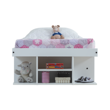 Funktionsbett Bali 90x190 cm - Einzelbett mit Bettkasten und viel Stauraum - Inkl. Lattenrost - Memomad