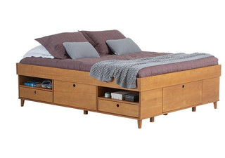 Funktionsbett Amalfi - Bett mit Bettkasten und viel Stauraum - Memomad