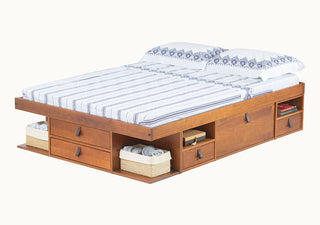 Funktionsbett Bali 180x200 cm - Bett mit Bettkasten und viel Stauraum