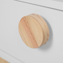 Nachtschrank XO - Weiß und Natur - Memomad