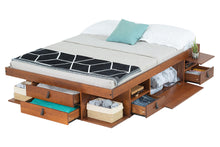 Bett mit Stauraum BALI + Lattenrost (mit oder ohne Kopfende)
