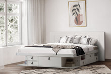 Bett mit Stauraum BALI + Lattenrost (mit oder ohne Kopfende)