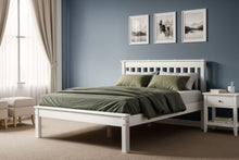 Doppelbett Habitual aus Massivholz – Weiß | 140x190 cm