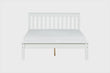 Doppelbett Habitual aus Massivholz – Weiß | 140x190 cm