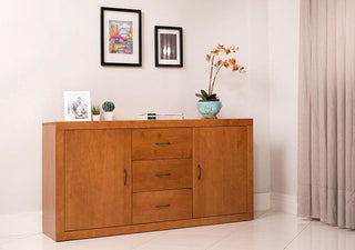 Buffetschrank Euro - Sideboard mit 3 Schubladen und 2 Türen - Memomad