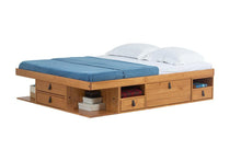 Funktionsbett Bali 160x200 cm - Bett mit Bettkasten und viel Stauraum - Inkl. Lattenrost